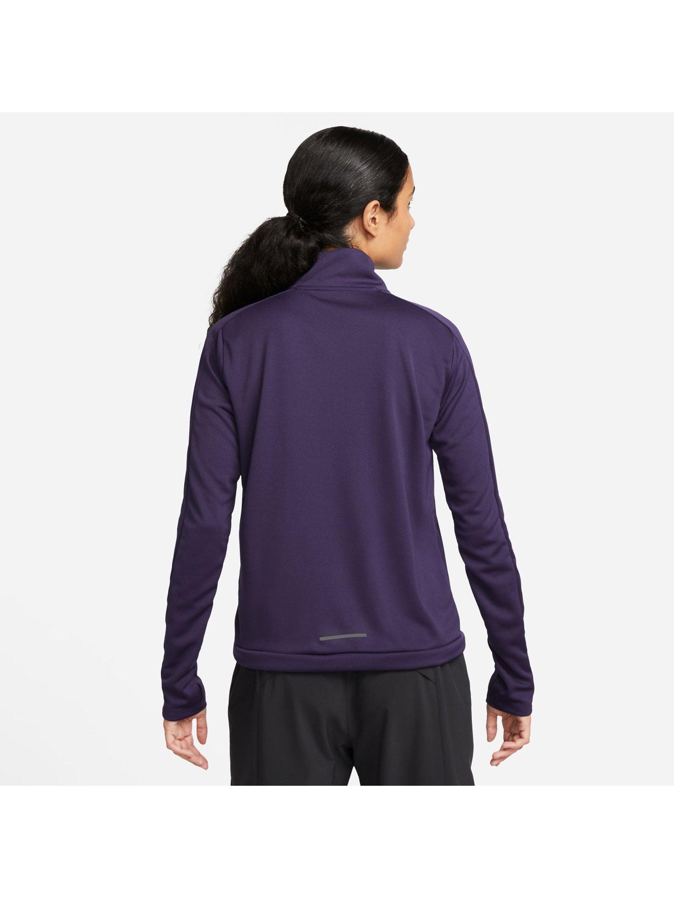 Nike Dri-FIT Pacer Women's 1/4-Zip Pullover Top - Purple | Very.co.uk