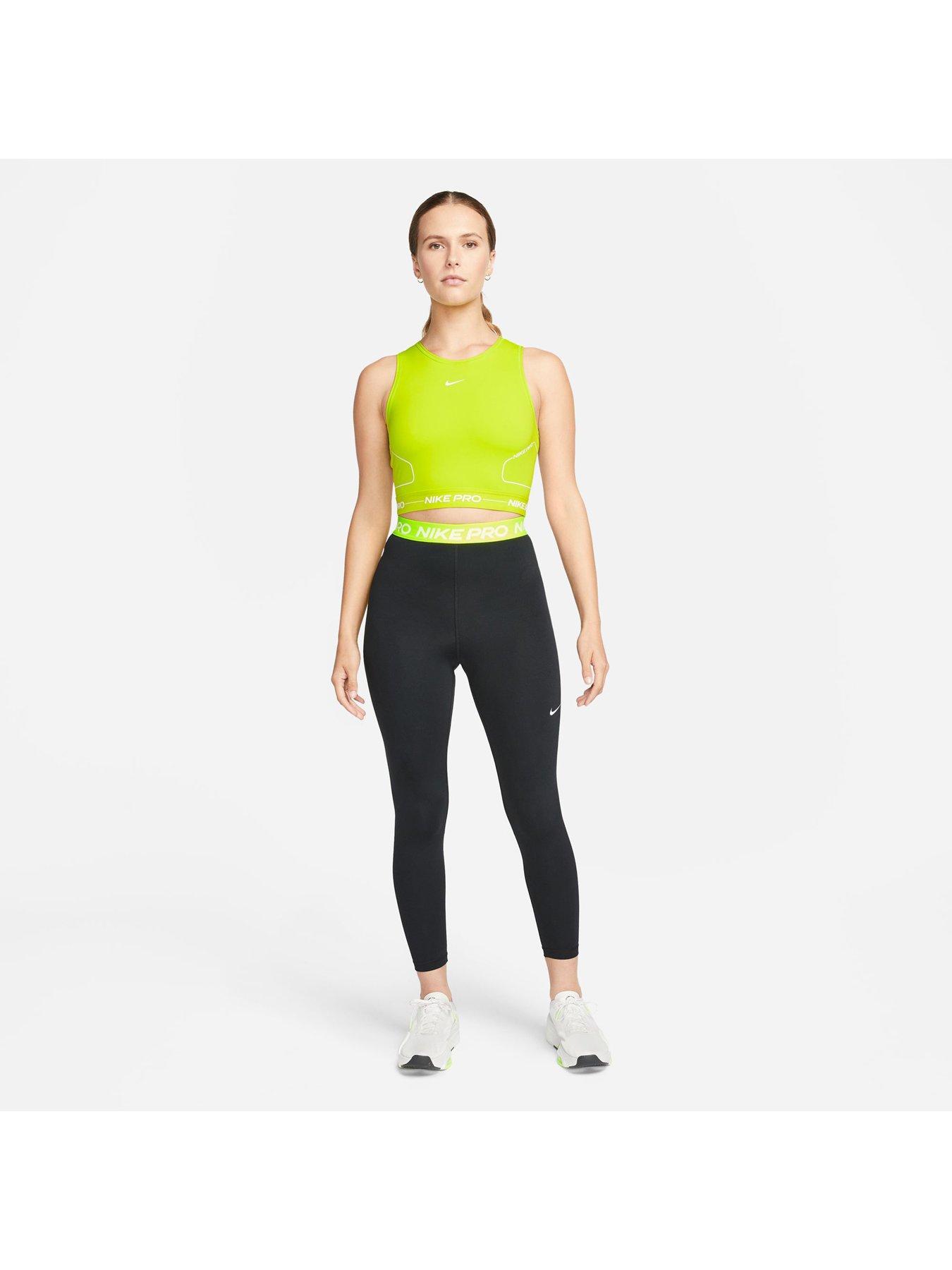 Buy Nike Pro Black 365 High Rise 7/8 High Waisted Leggings from