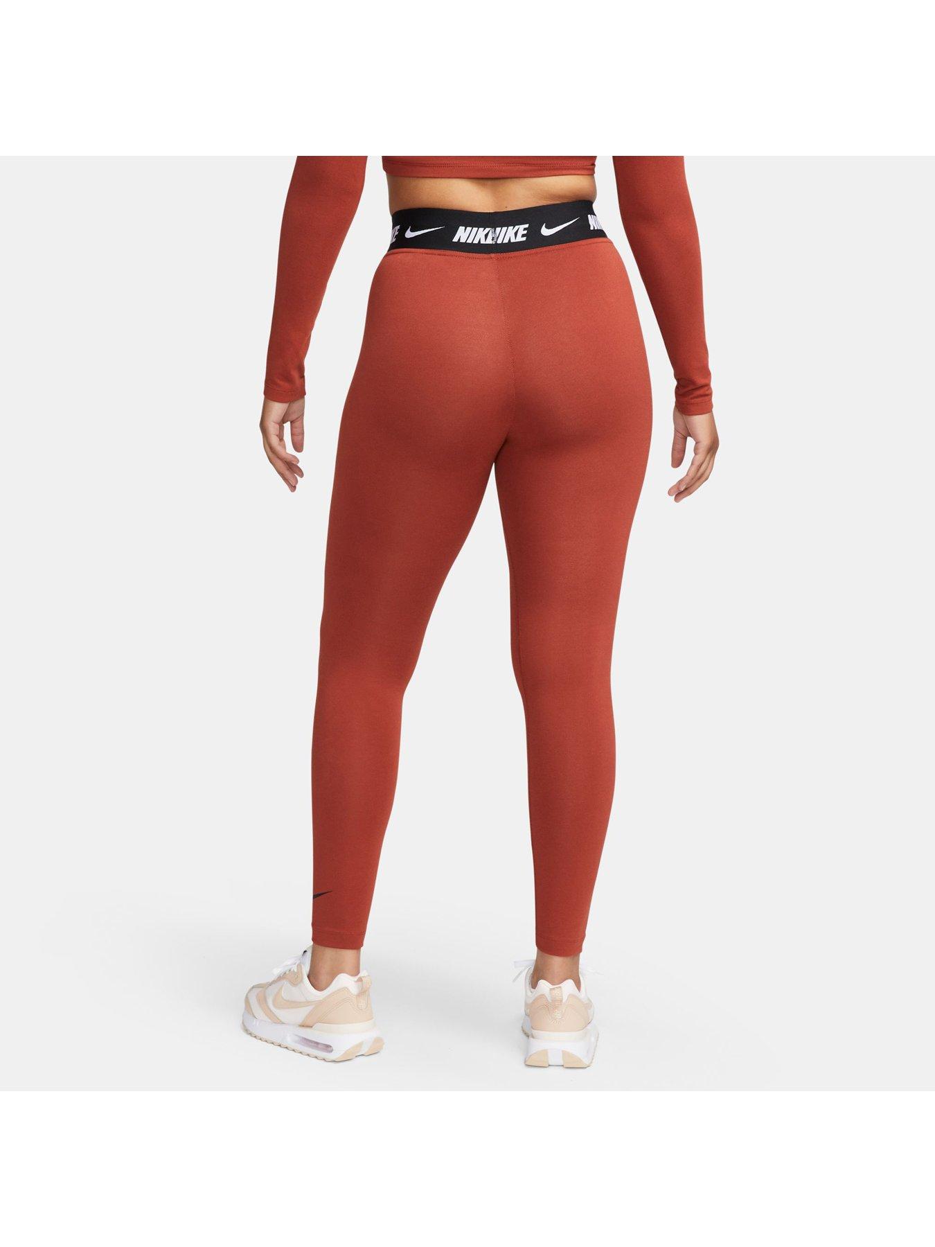 Nike Sportswear Club High-Waisted Leggings - Orange