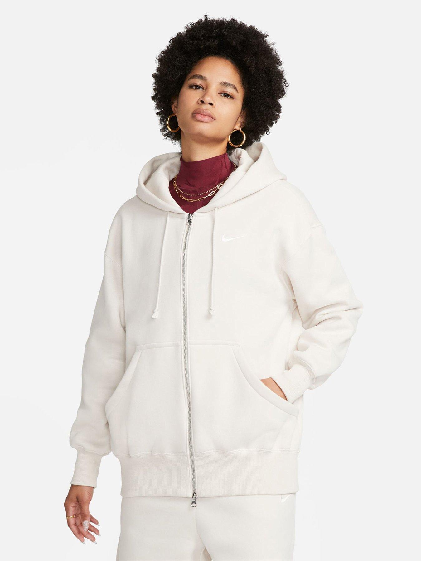 Sportswear Phoenix Fleece Women s Oversized Full Zip Hoodie Light Beige
