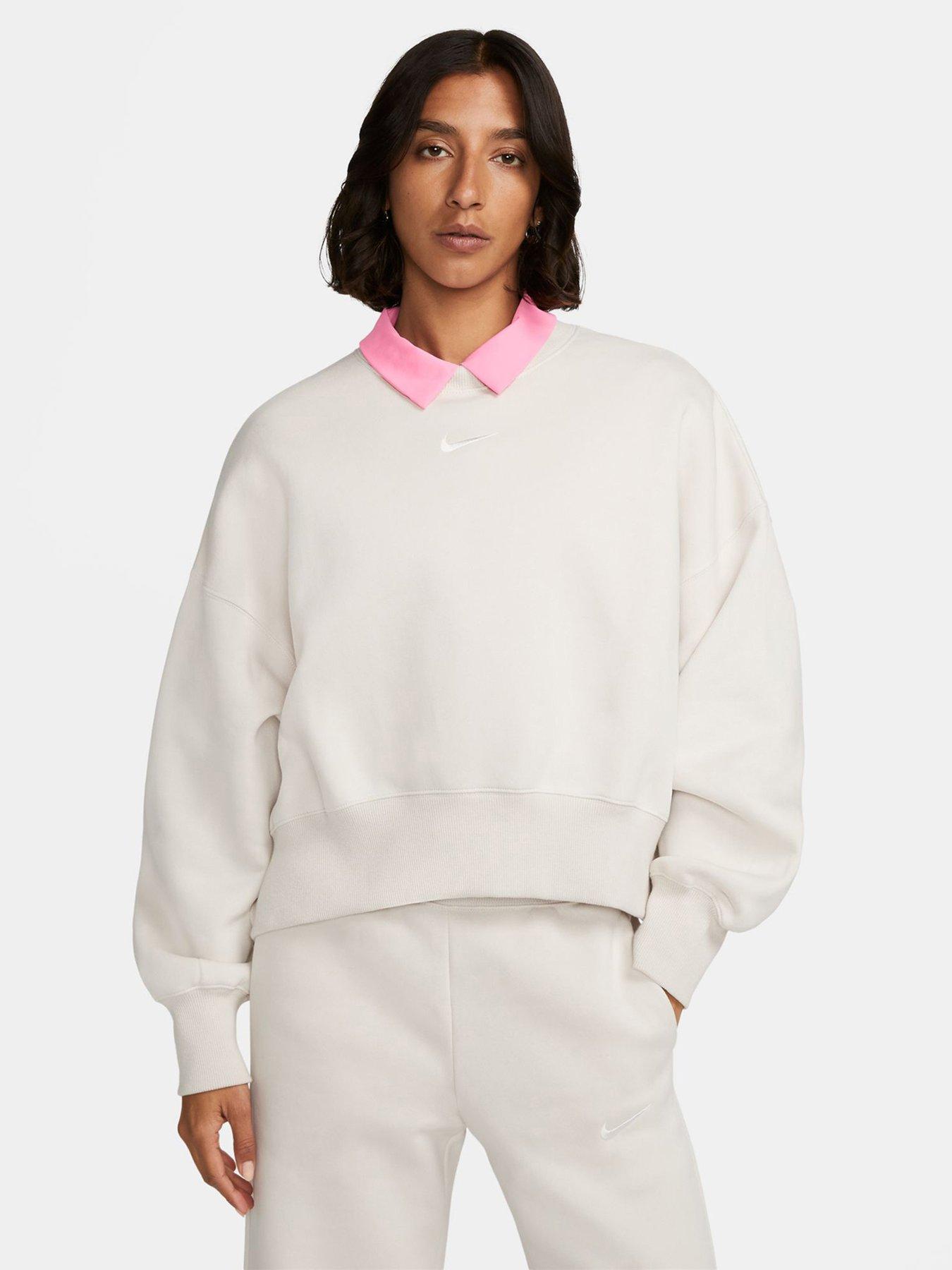 Oversized Fit Half-zip Sweatshirt - Light beige - Men