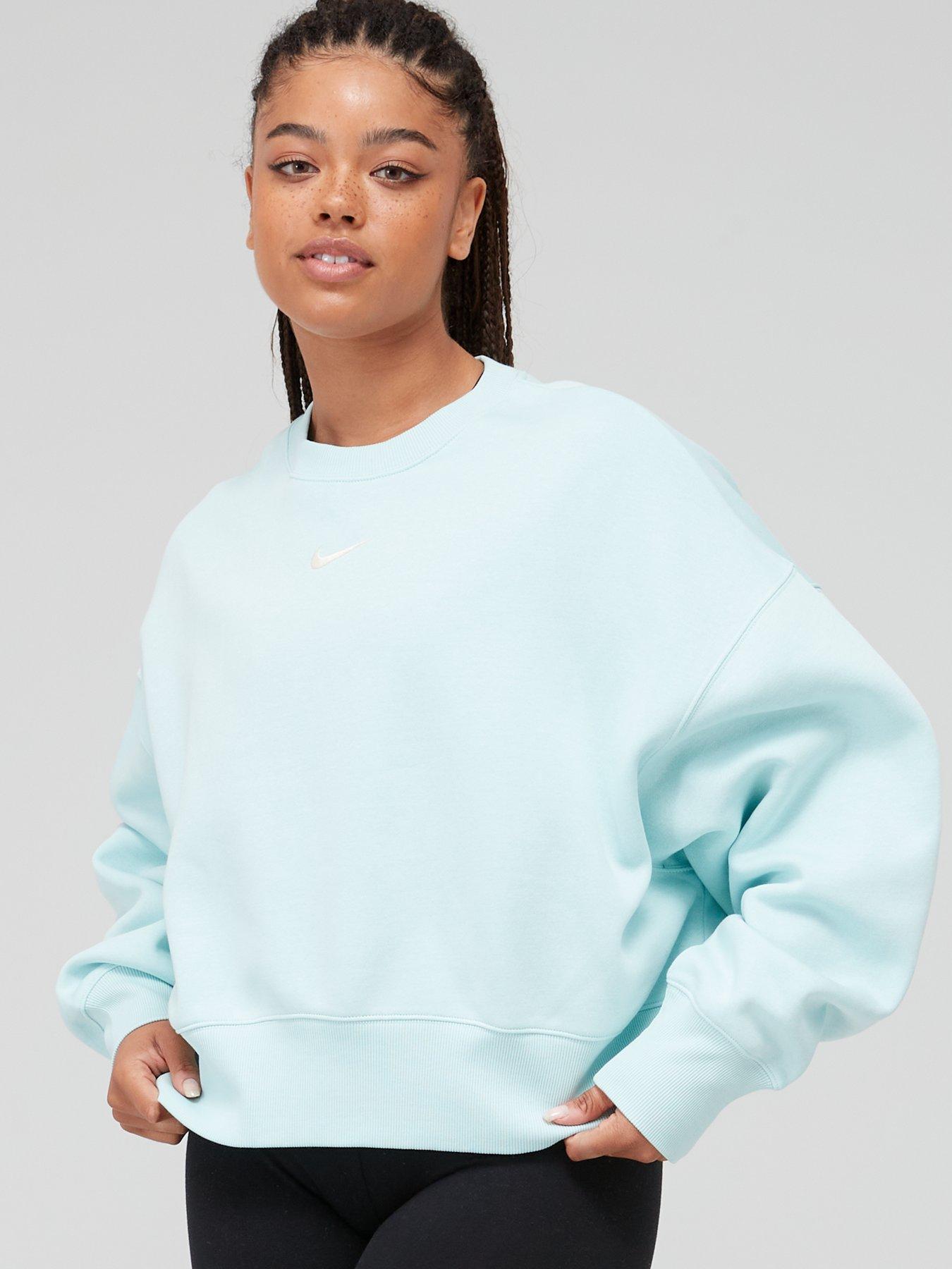 Nike Nsw Phoenix Fleece Oversized Crew Sweatshirt - Blue