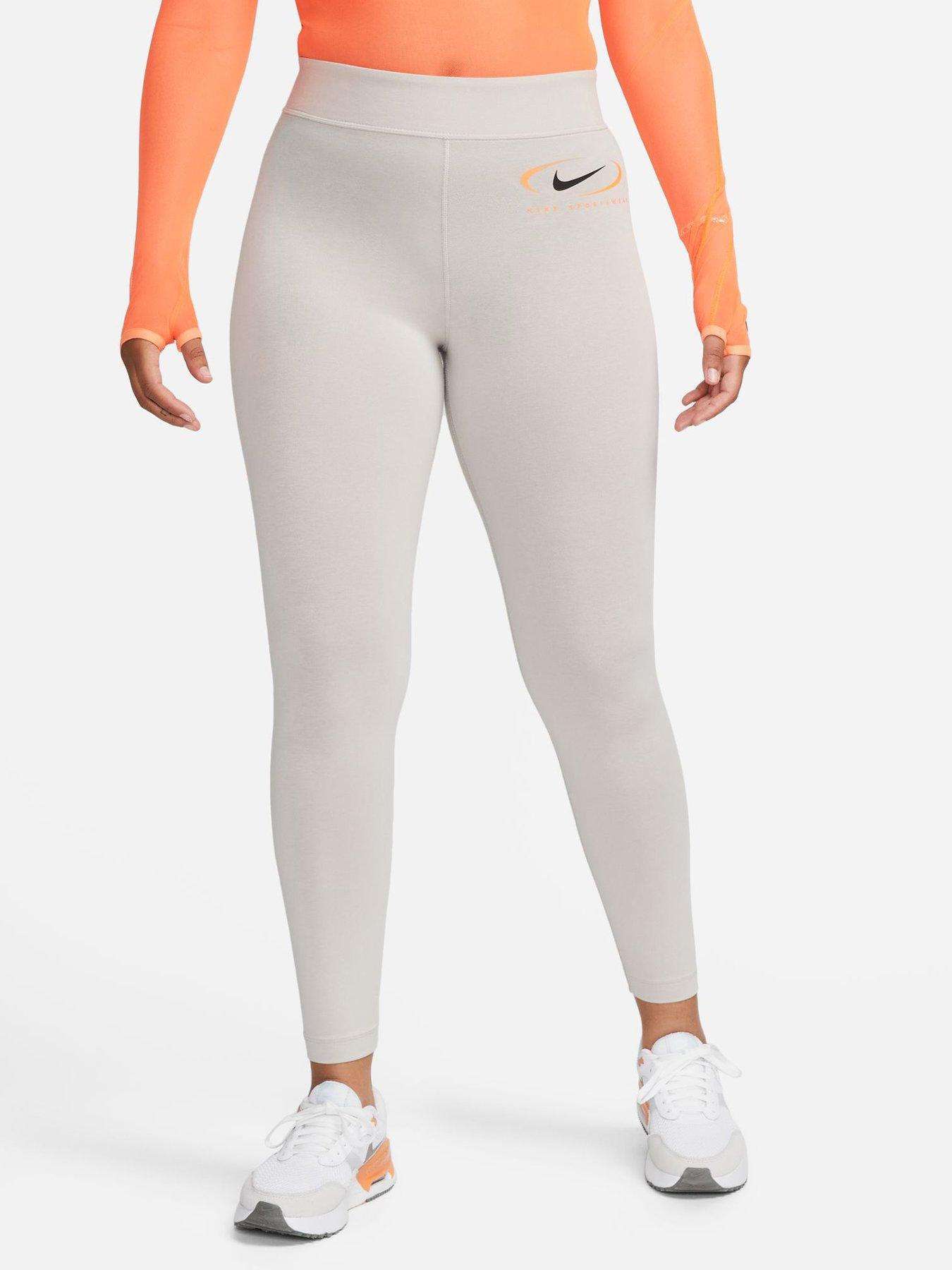 Nike Women's Sportswear High-Waisted Club Swoosh Leggings : :  Clothing, Shoes & Accessories