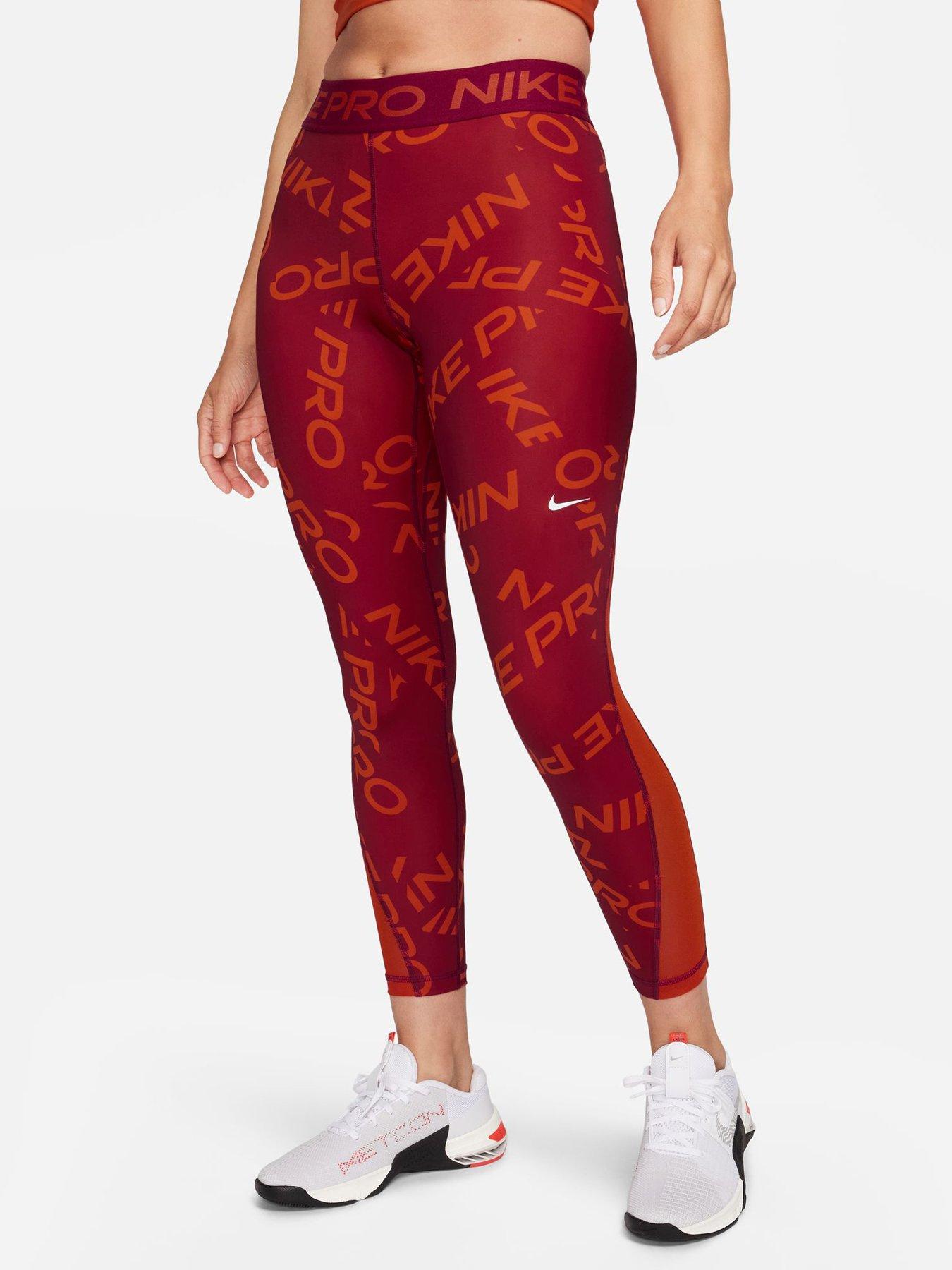 Nike pro tights store red