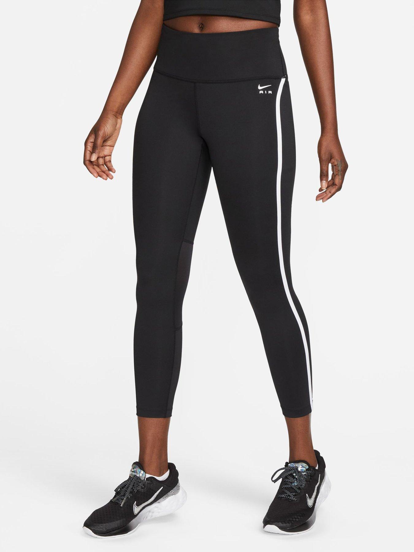 Nike 7/8 Mid-Rise Leggings Dk / Grey / Heather / White - Fast delivery