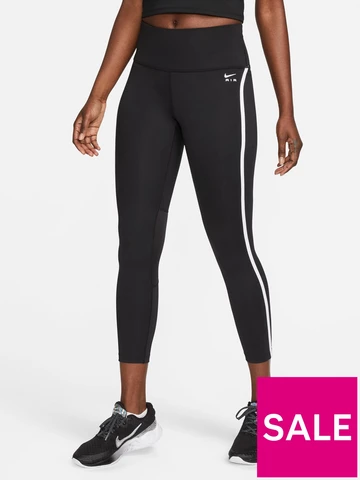 Nike Training Dri-FIT One mid-rise cropped leggings in gray