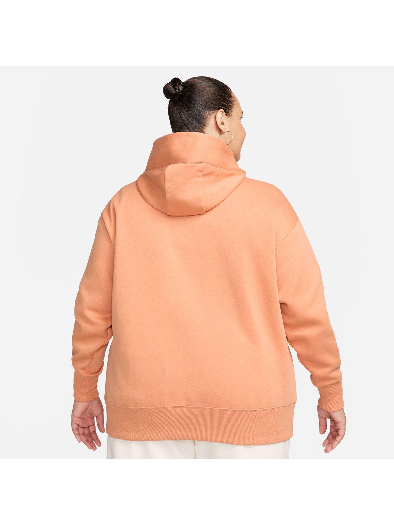 Nike Phoenix Fleece Oversized Pullover Hoodie - Brown (Curve)