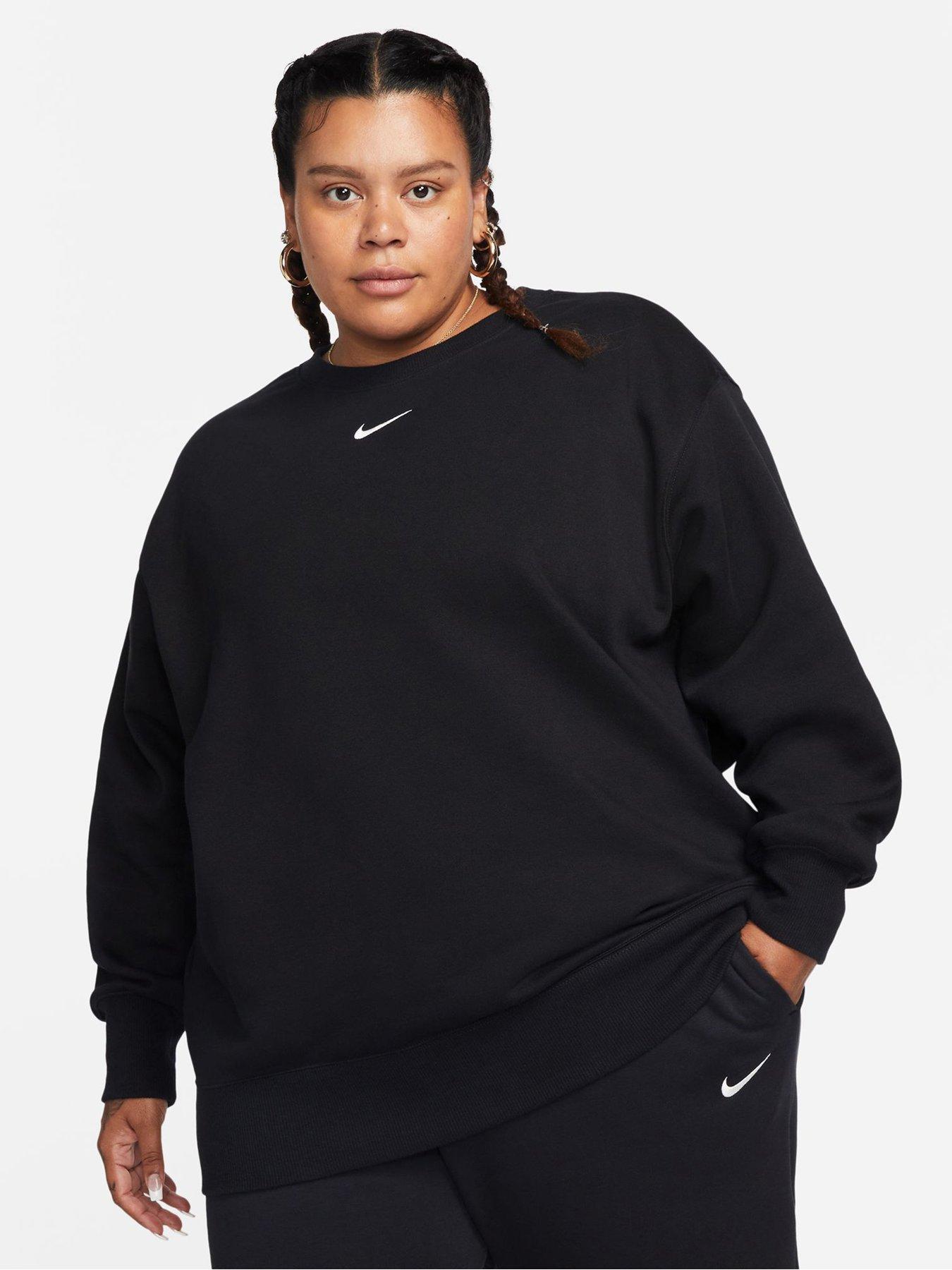 Nike Womens Sportswear Phoenix Oversized Sweatshirt (Plus Size) - Black