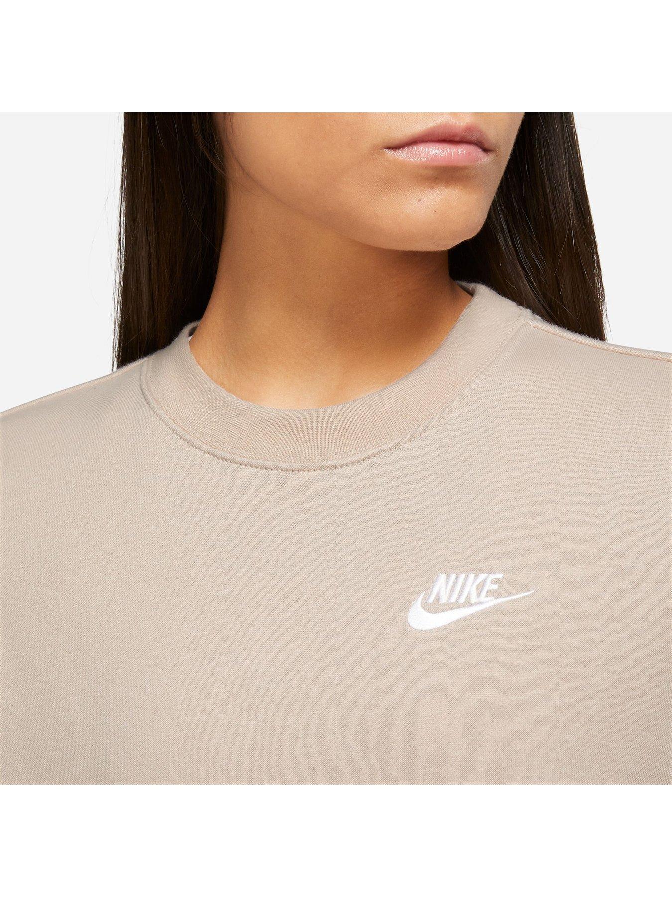 Sportswear Club Fleece Women's Crew-Neck Sweatshirt - Beige