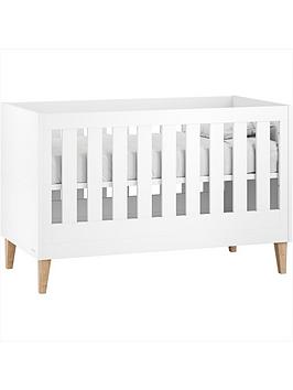 Product photograph of Venicci Saluzzo Cot Bed - White from very.co.uk
