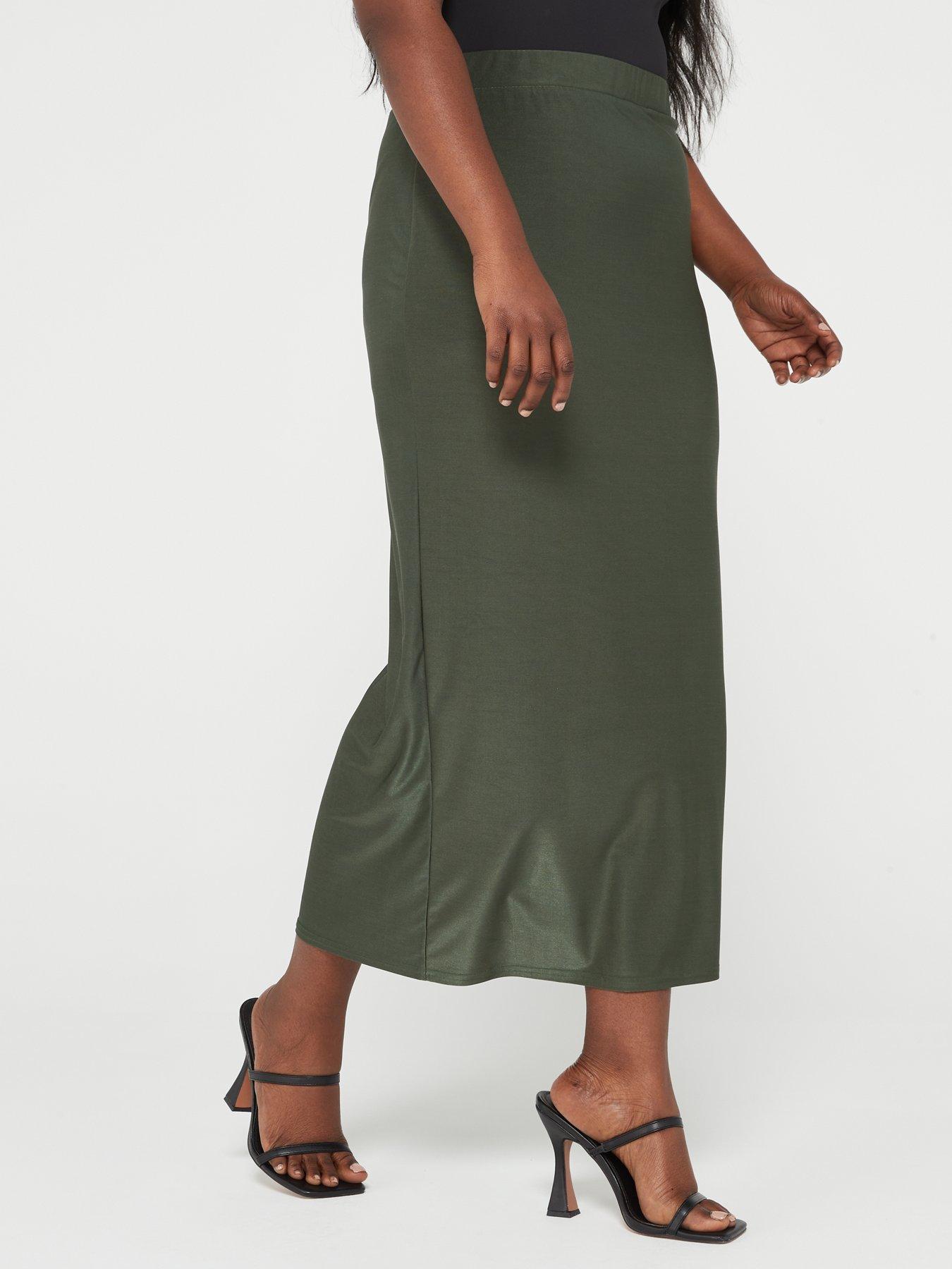 Khaki on sale skirt curve