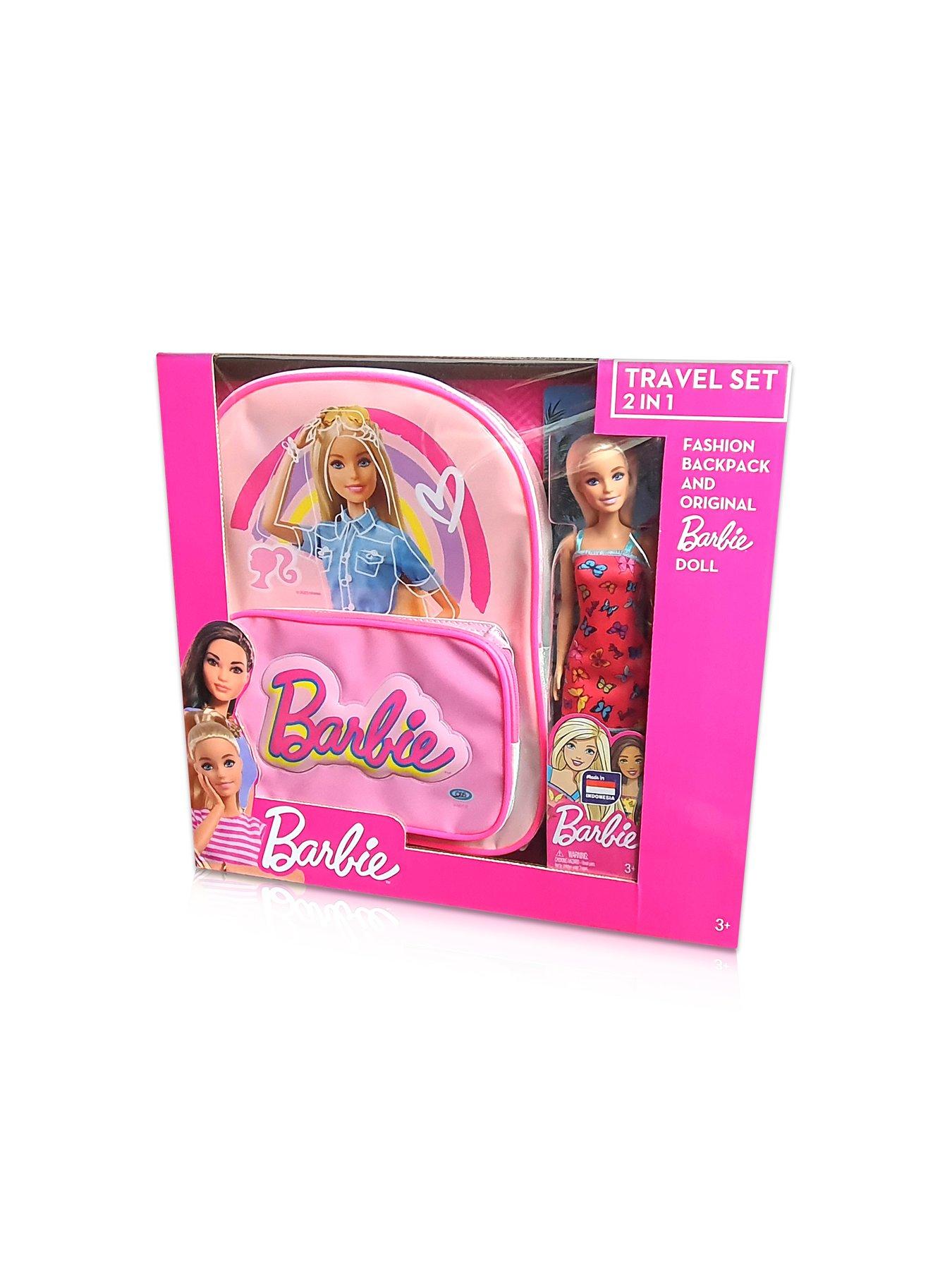 barbie backpack with doll