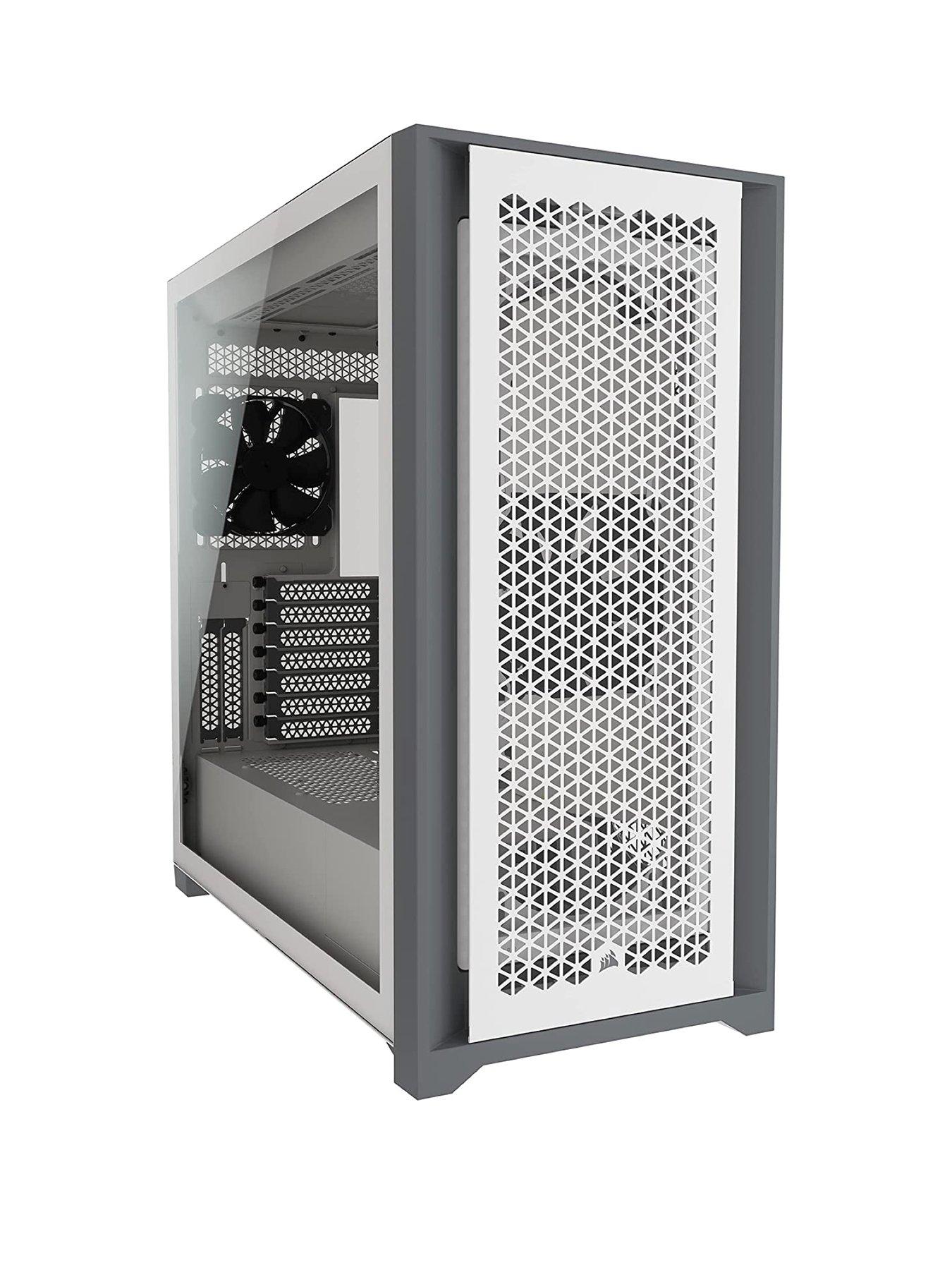 Corsair 5000D Airflow Tempered Glass Mid-Tower, White Gaming Desktop Case