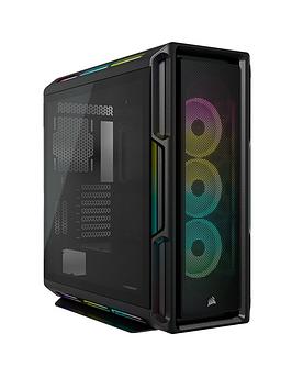 Corsair Icue 5000T Rgb Tempered Glass Mid-Tower Smart Case, Black Gaming Desktop Case