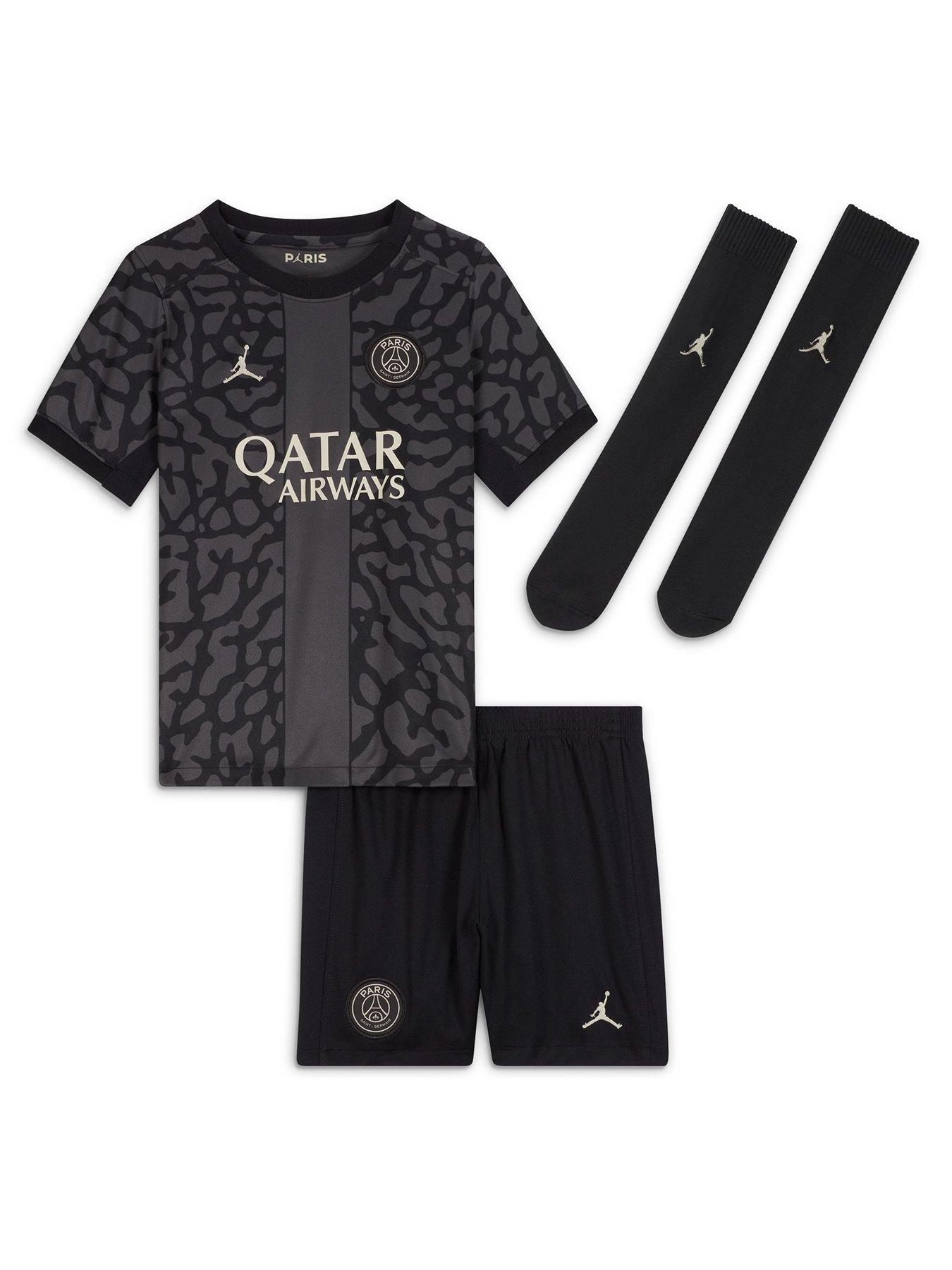 Nike PSG Little Kids 23/24 3rd Kit - Black | very.co.uk