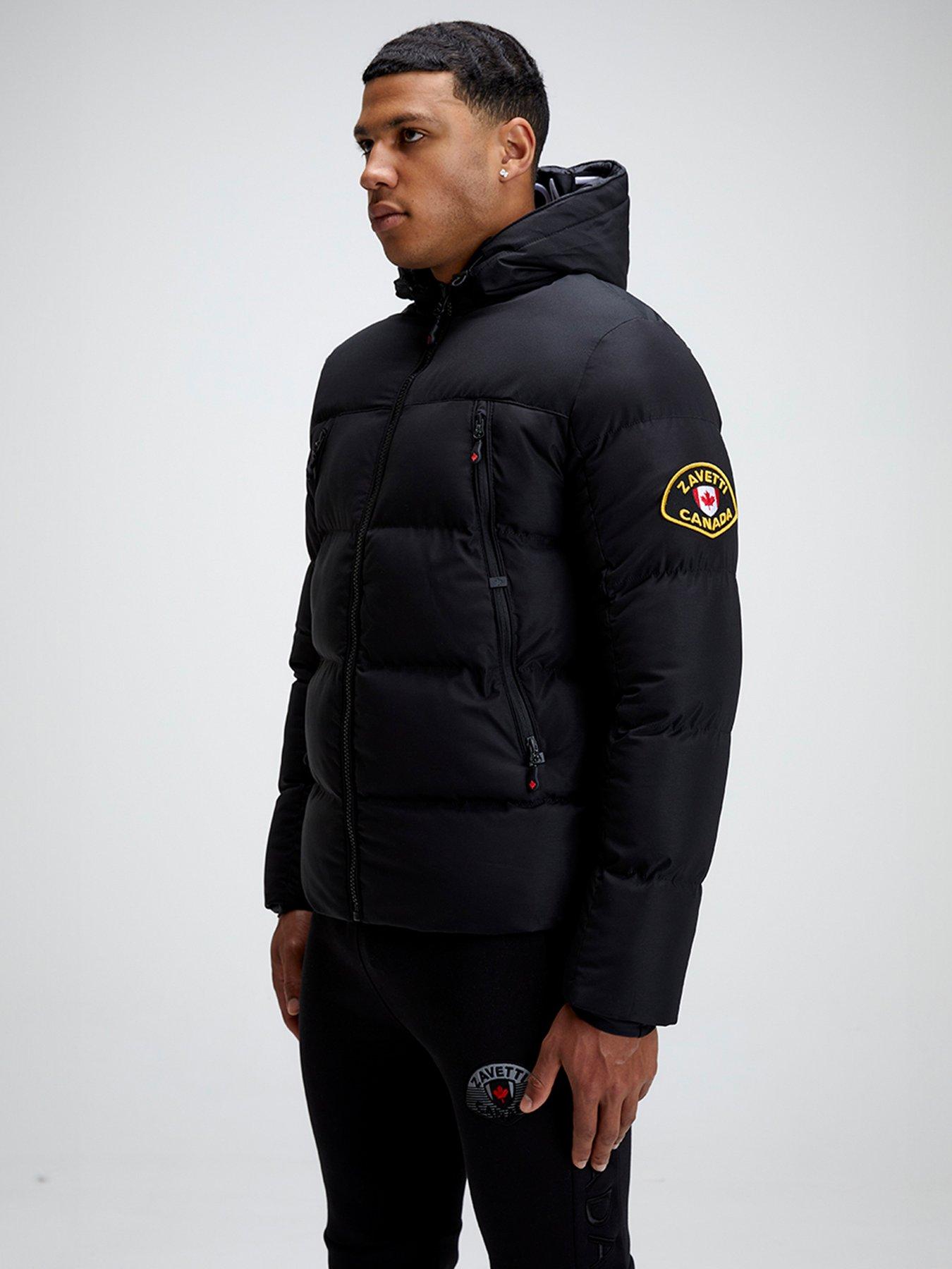 Zavetti Canada Malvini 2.0 Padded Jacket - Black | Very.co.uk