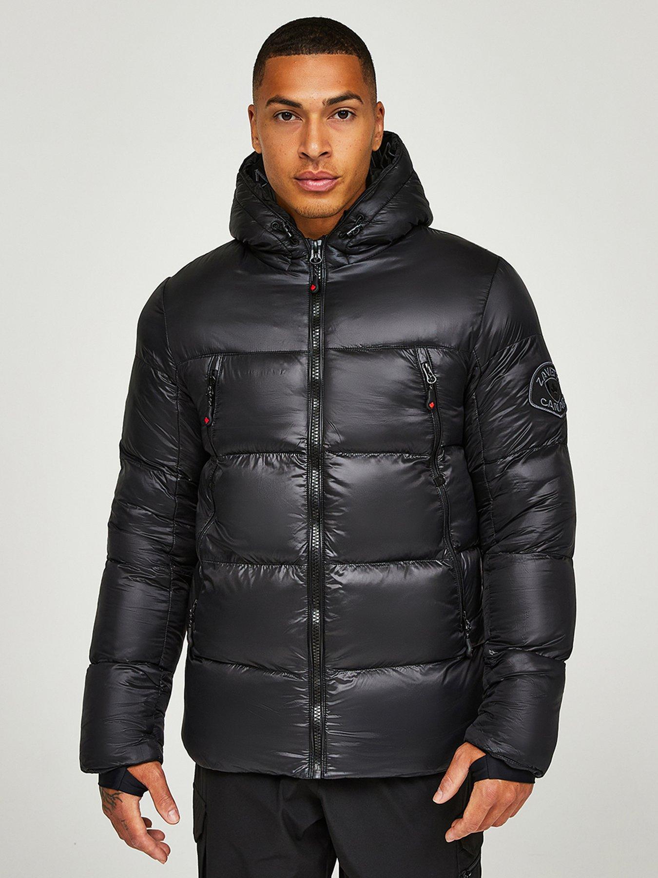 Zavetti Canada Malvini 2.0 Shiny Padded Jacket - Black | very.co.uk