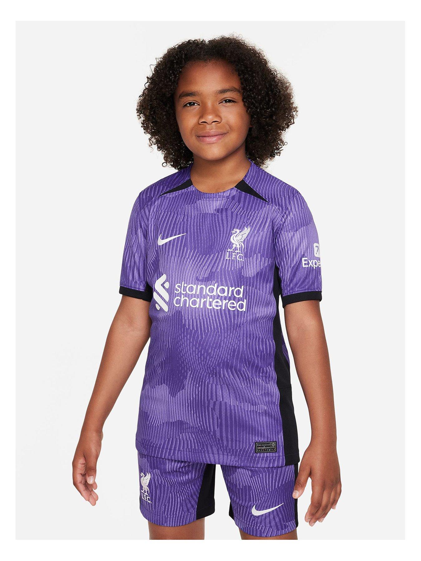 Nike Liverpool Junior 23/24 3rd Stadium Replica Shirt - Purple | very.co.uk