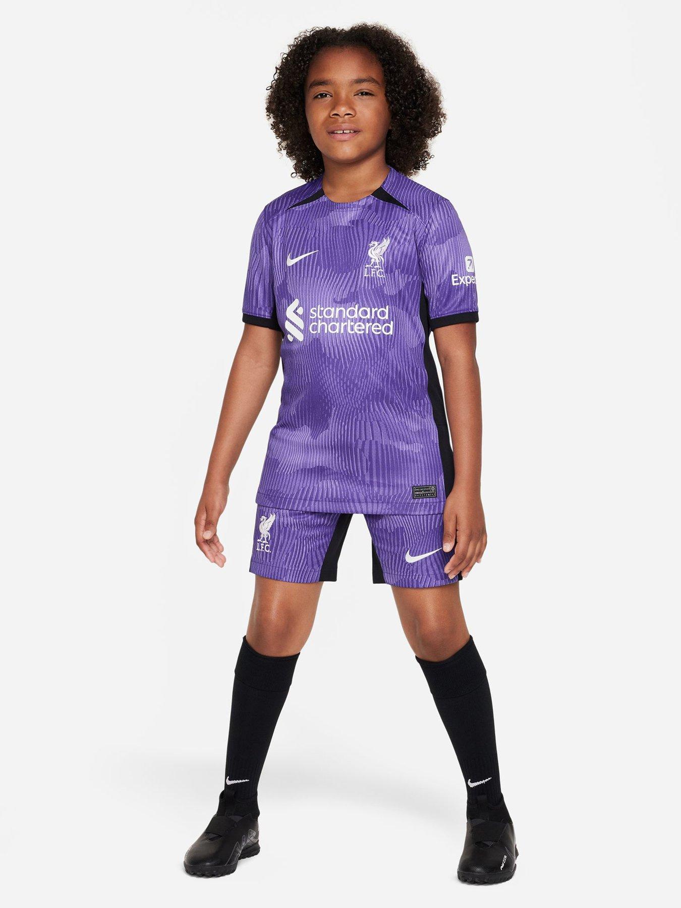 Nike Liverpool Junior 23/24 3rd Stadium Replica Shirt - Purple | very.co.uk
