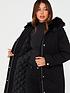  image of v-by-very-faux-fur-trim-parka-trench