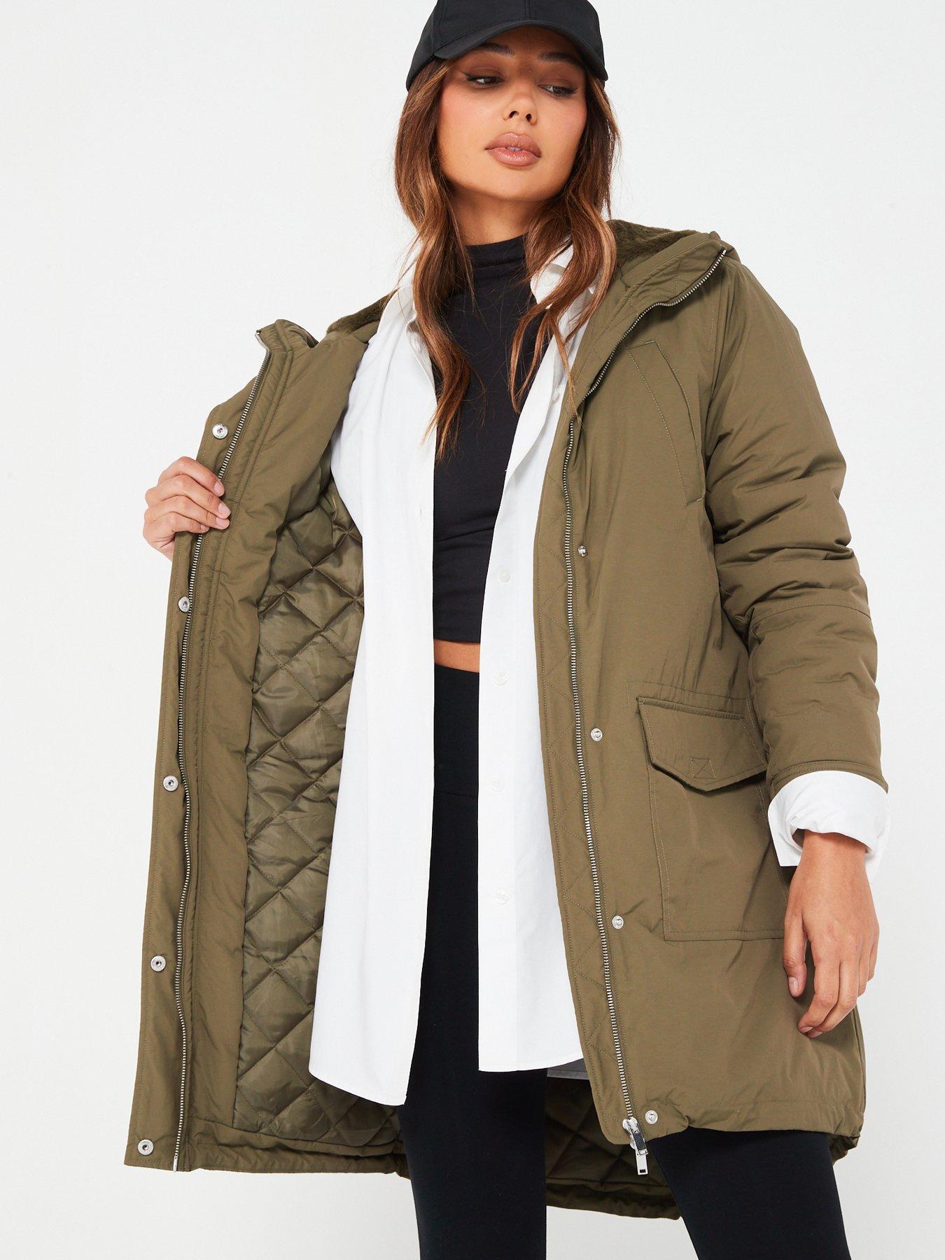 Khaki store padded parka