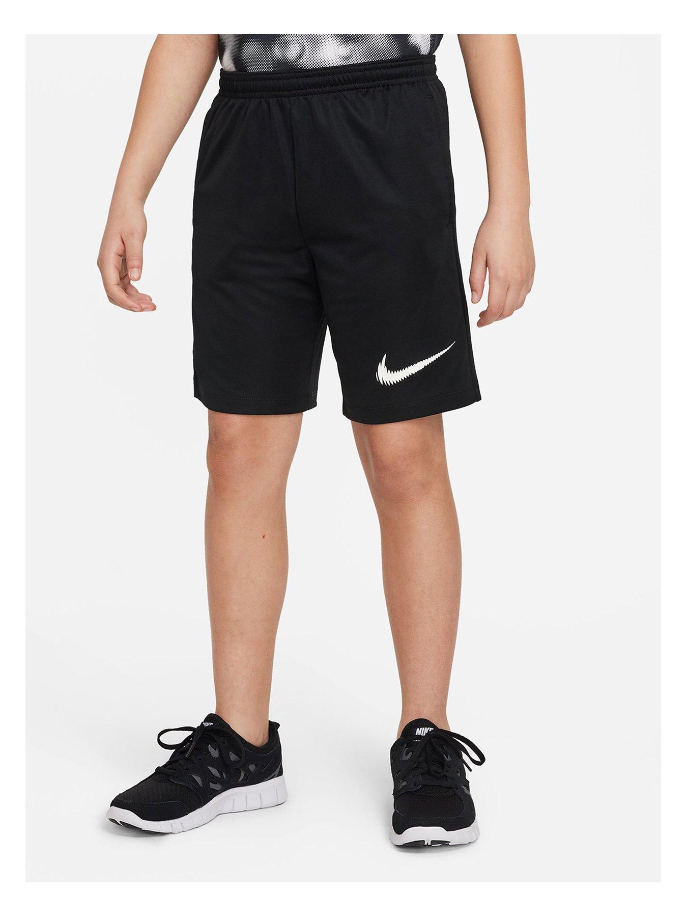 Black nike shorts junior sale