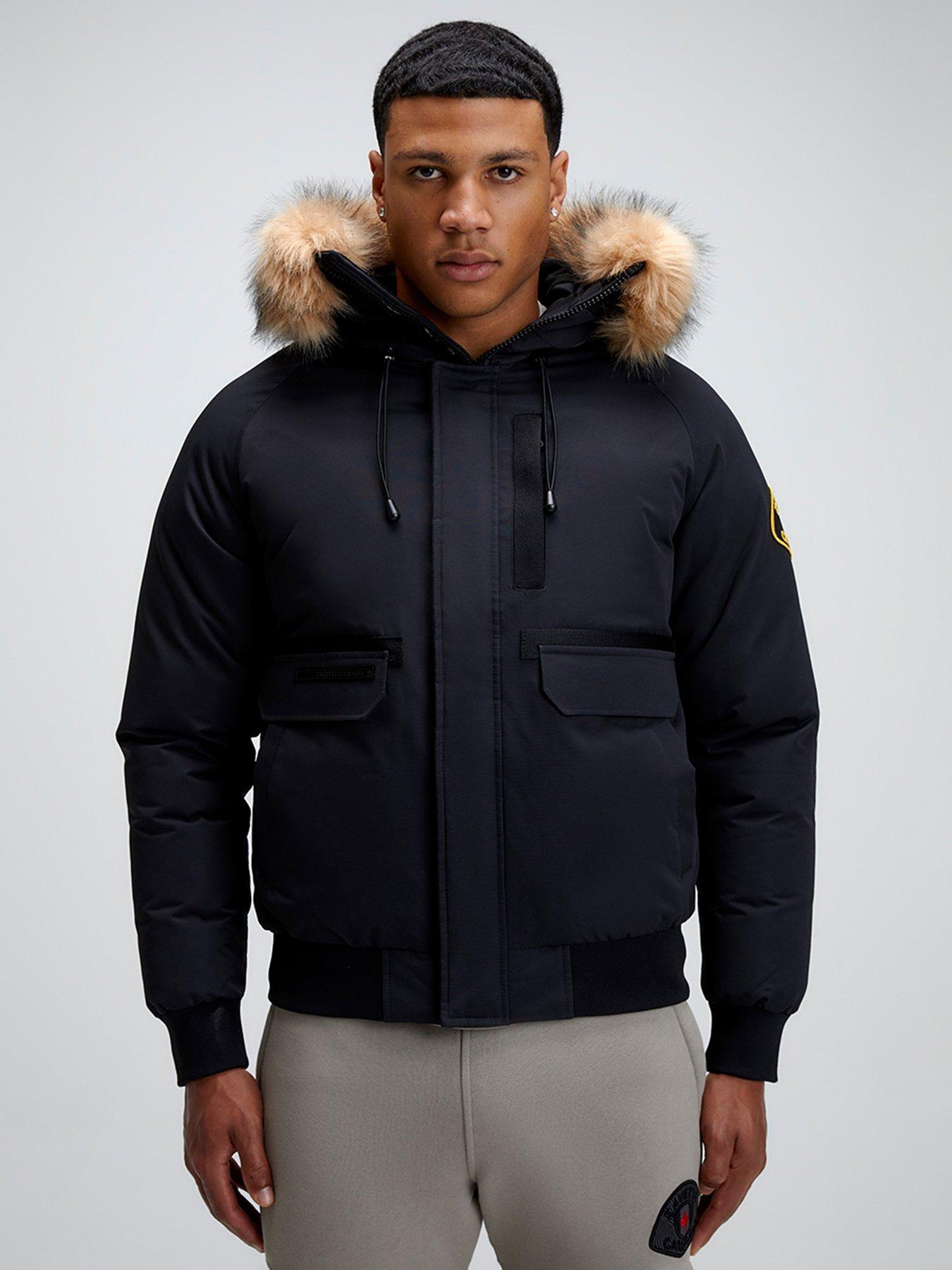 Zavetti Canada Abelli 2.0 Bomber Jacket - Black | Very.co.uk