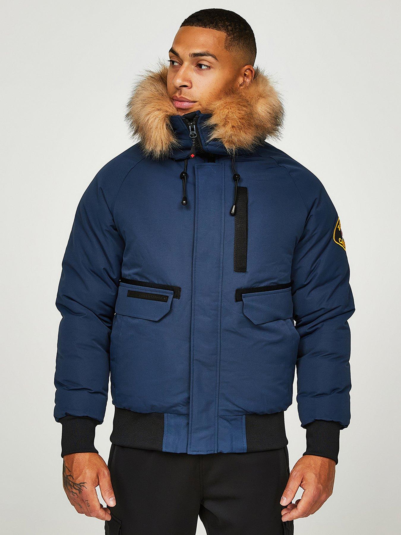 Zavetti Canada Abelli 2.0 Bomber Jacket - Navy | very.co.uk