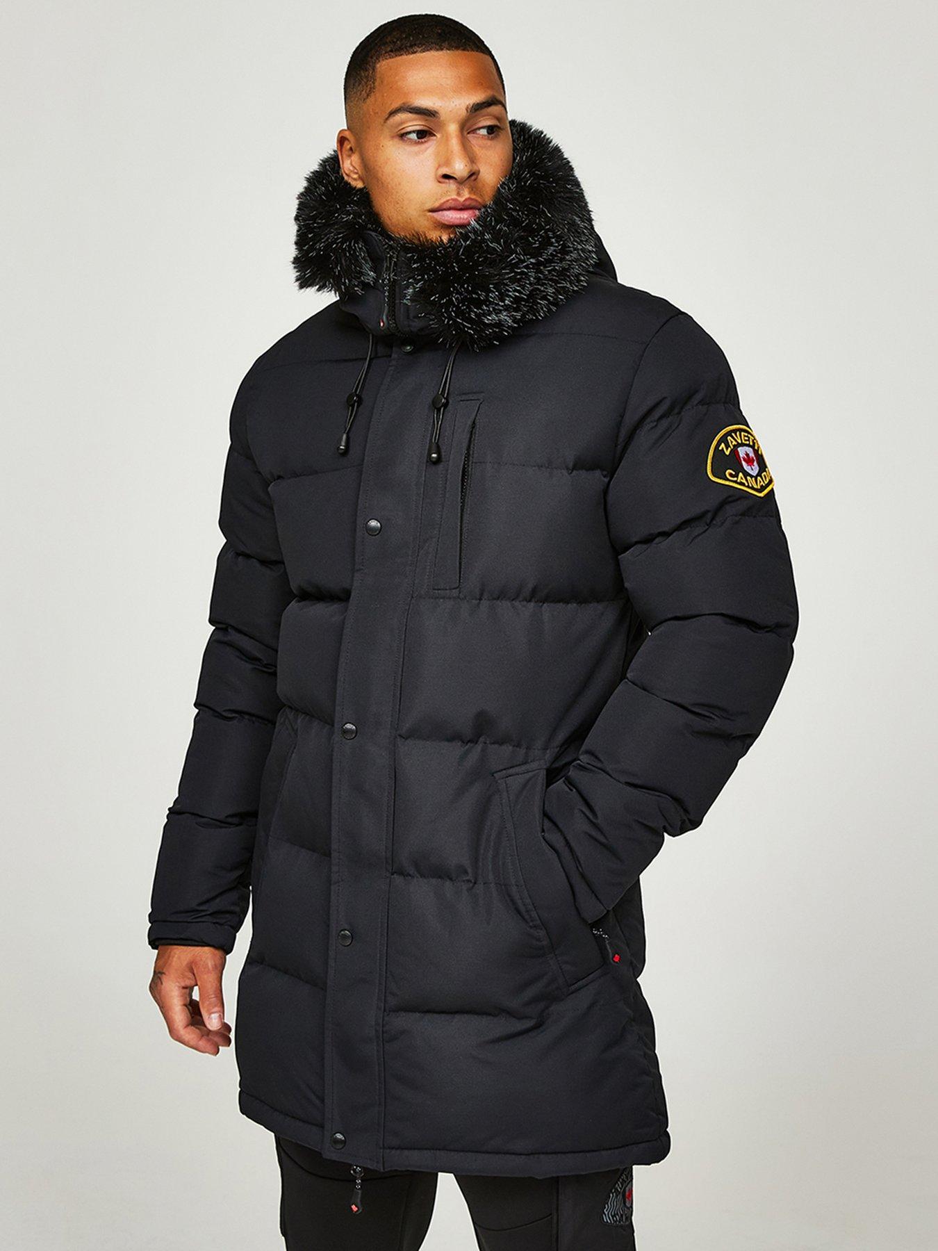 Zavetti Canada Donato Longline Parka Coat - Black