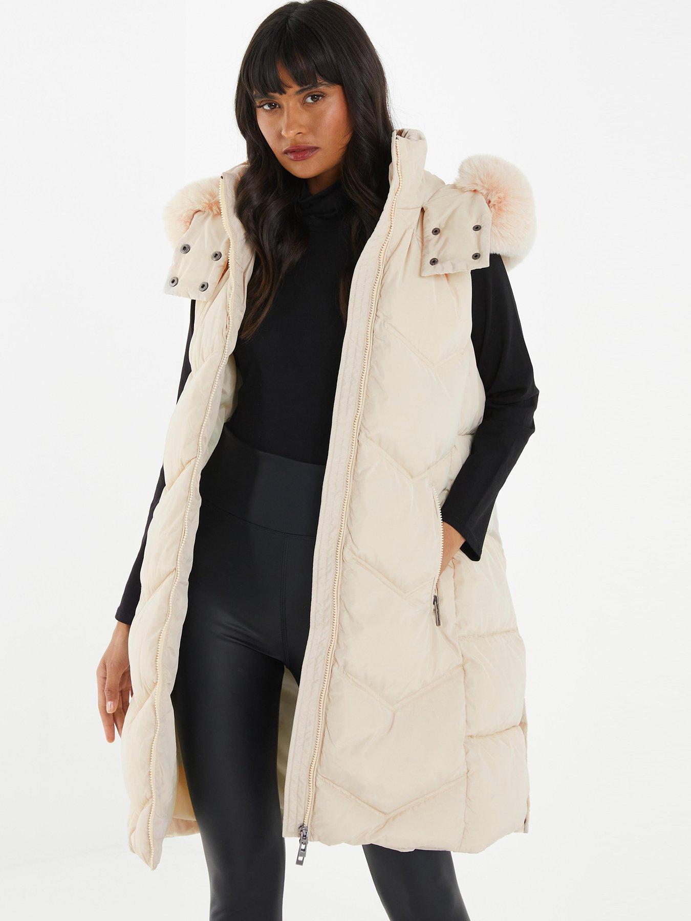 Faux fur hotsell hooded gilet