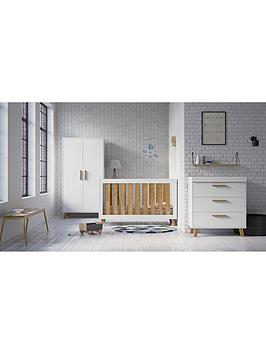 Product photograph of Little Acorns Siriani Scandi 3 Piece Furniture Roomset - White from very.co.uk