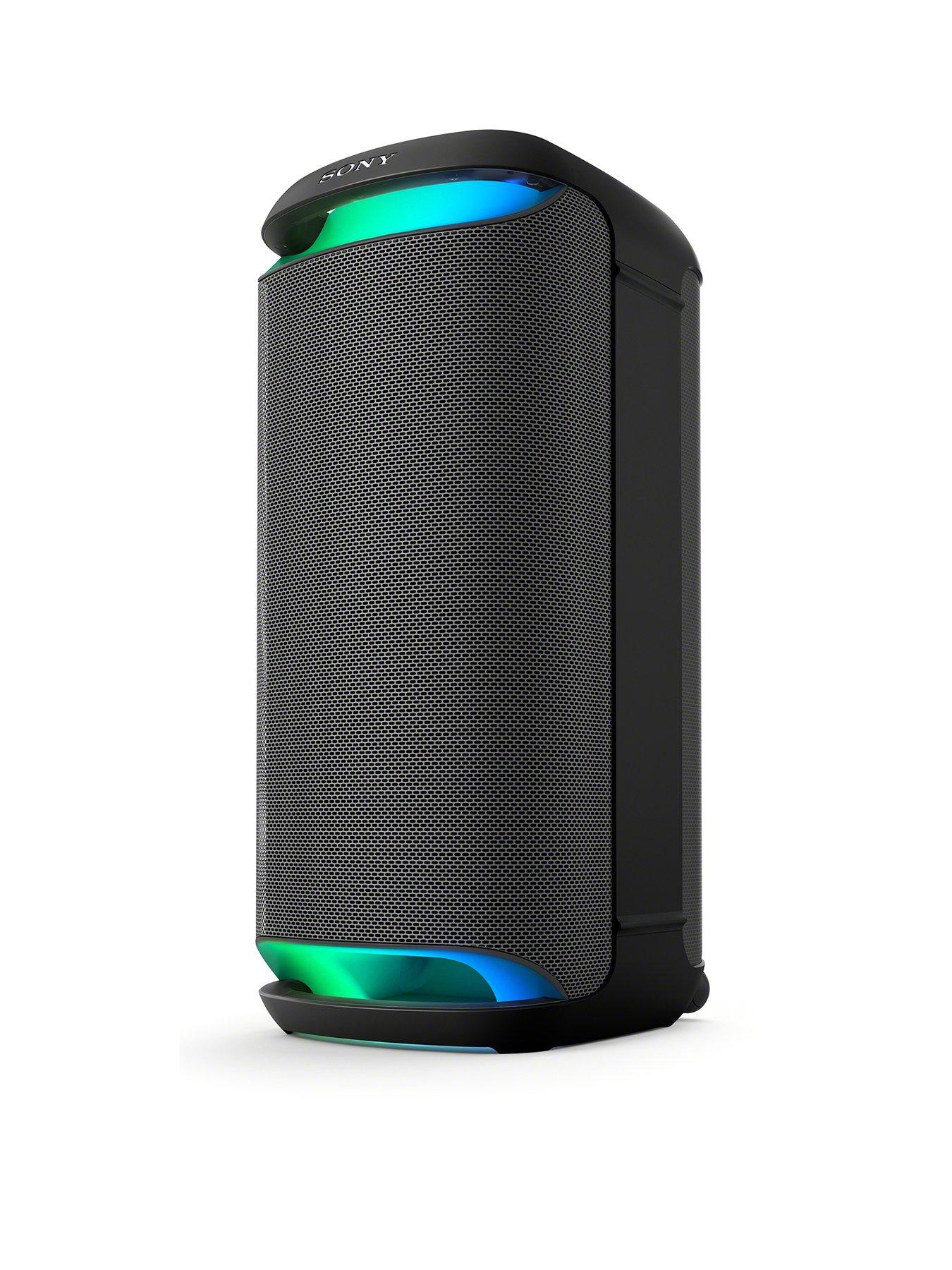 undefined SRS-XV800 Wireless Party Speaker with Powerful 360° Sound and MEGA BASS - 25 hours Battery Life, Portable, Lighting, Karaoke - Black