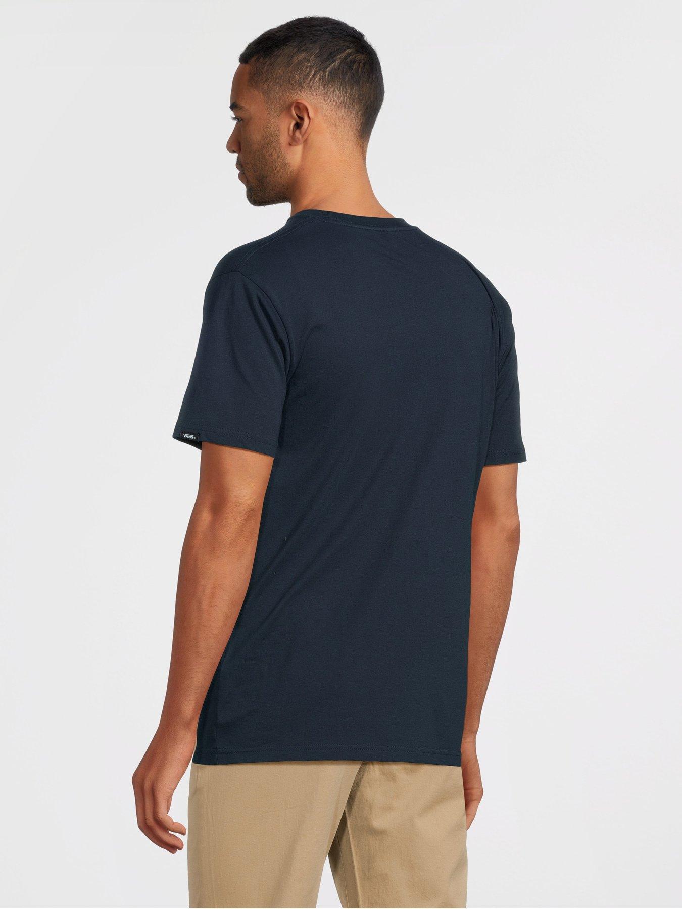 Vans Classic Print Box T-Shirt - Navy | very.co.uk