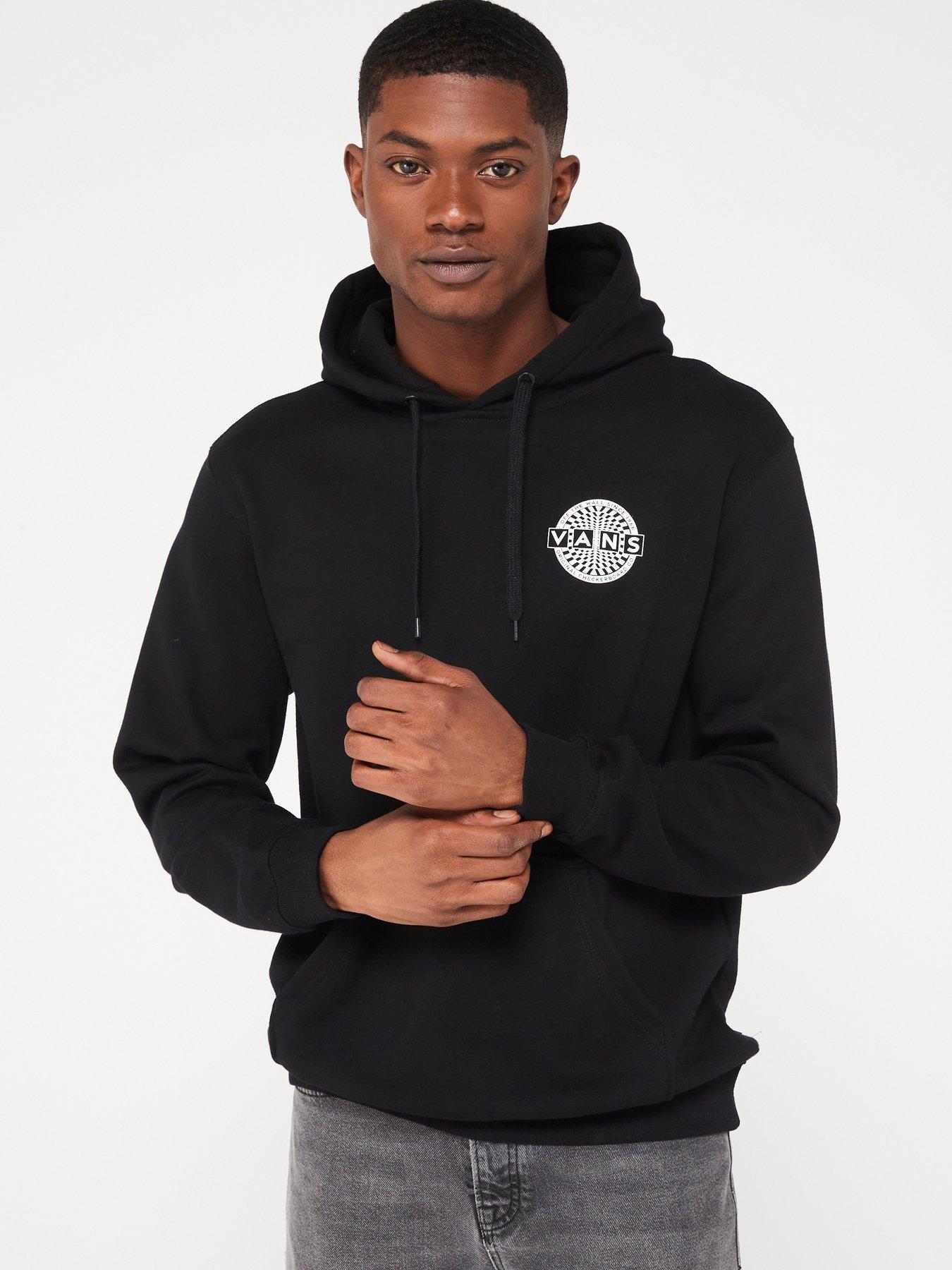 Vans Circle Back Overhead Hoodie - Black | very.co.uk
