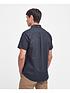  image of barbour-very-exclusive-oxtown-short-sleeve-tailored-shirt-black