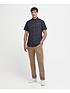  image of barbour-very-exclusive-oxtown-short-sleeve-tailored-shirt-black