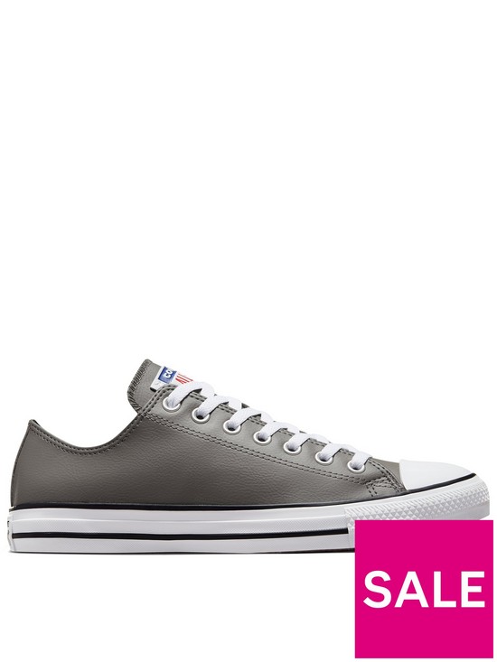 front image of converse-chuck-taylor-all-star-fall-tone-ox-trainers-grey