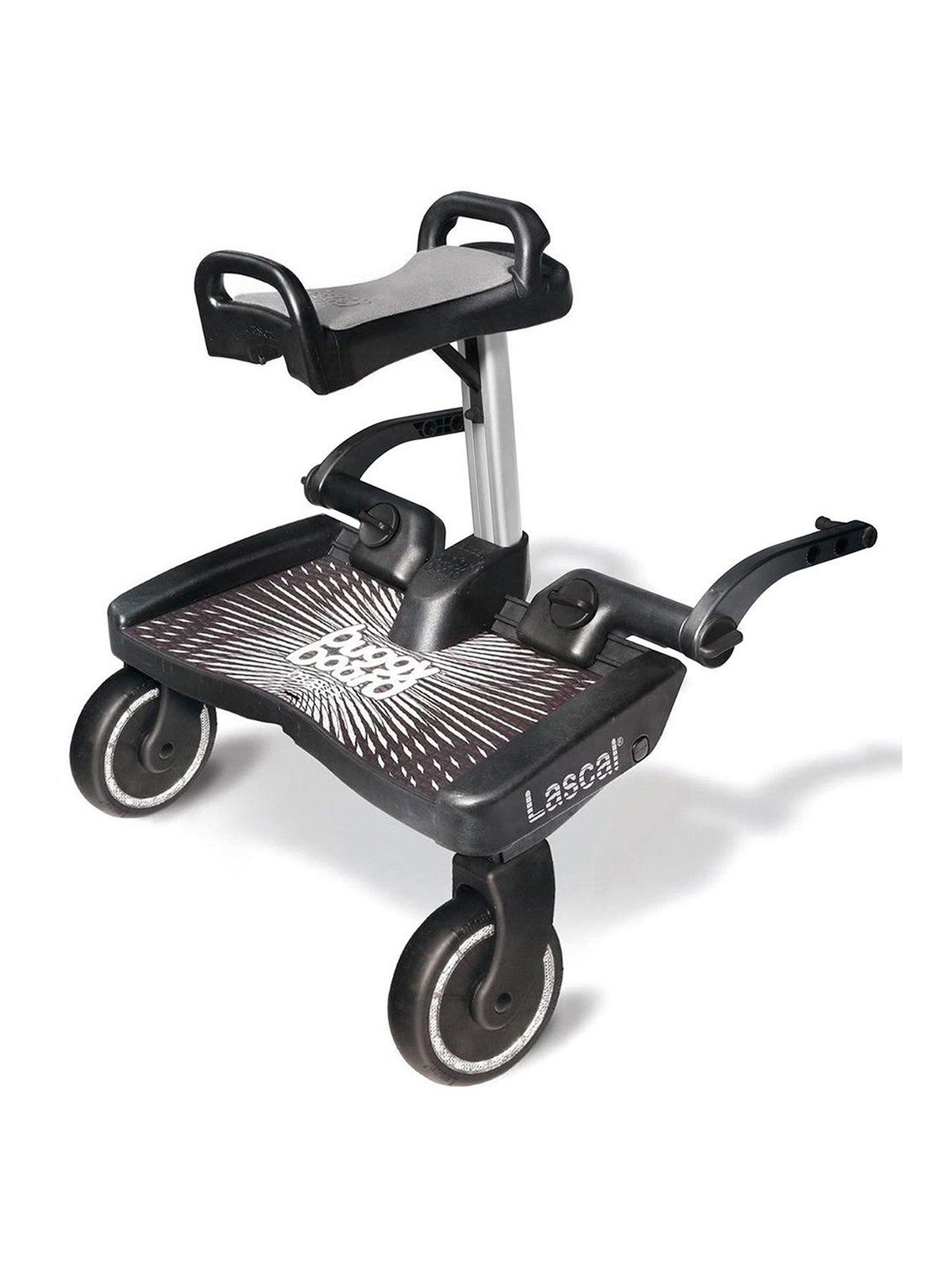 undefined Maxi+ - Black BuggyBoard Plus Grey Saddle