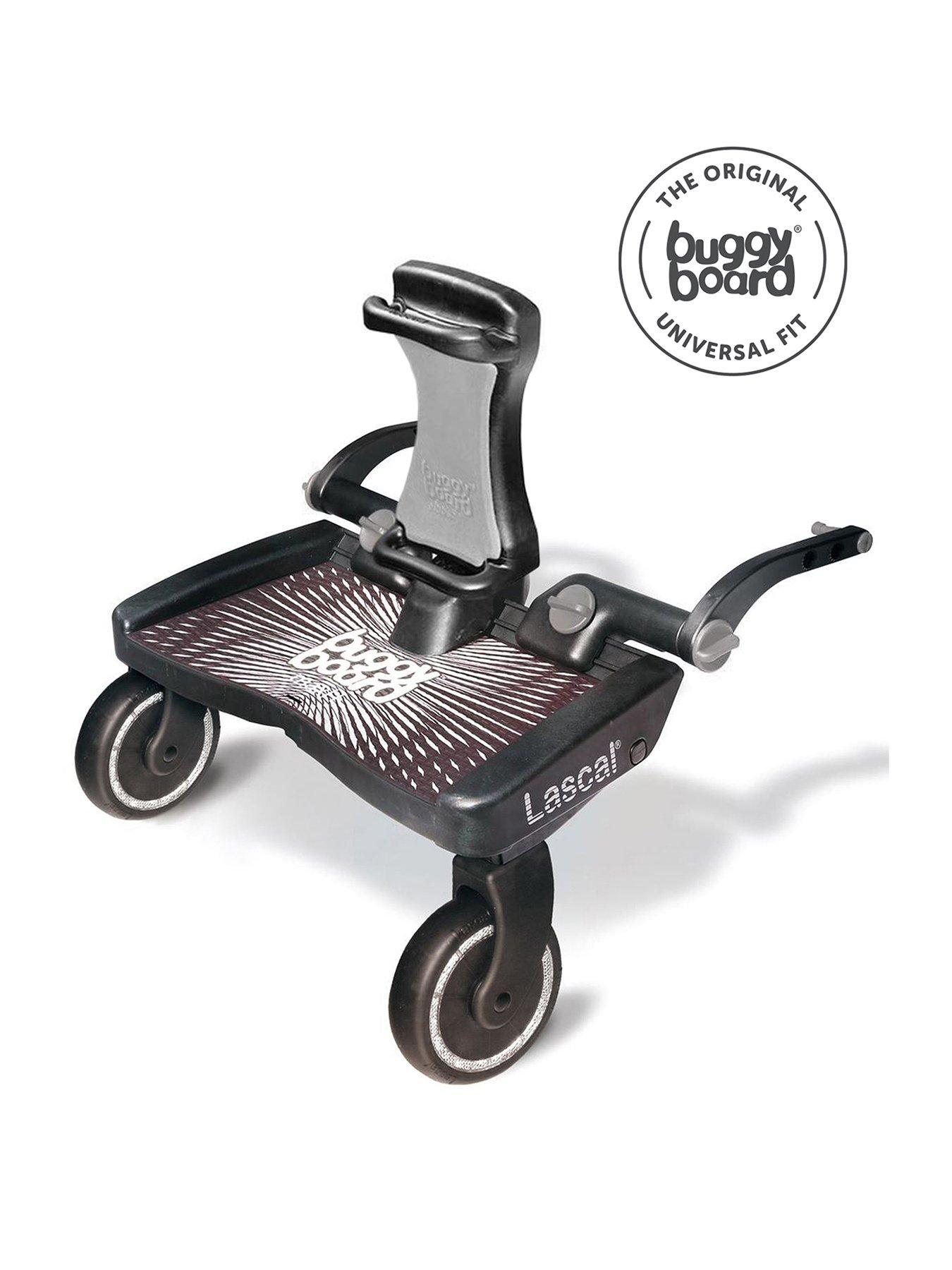 Lascal Maxi+ - Black BuggyBoard Plus Grey Saddle | very.co.uk