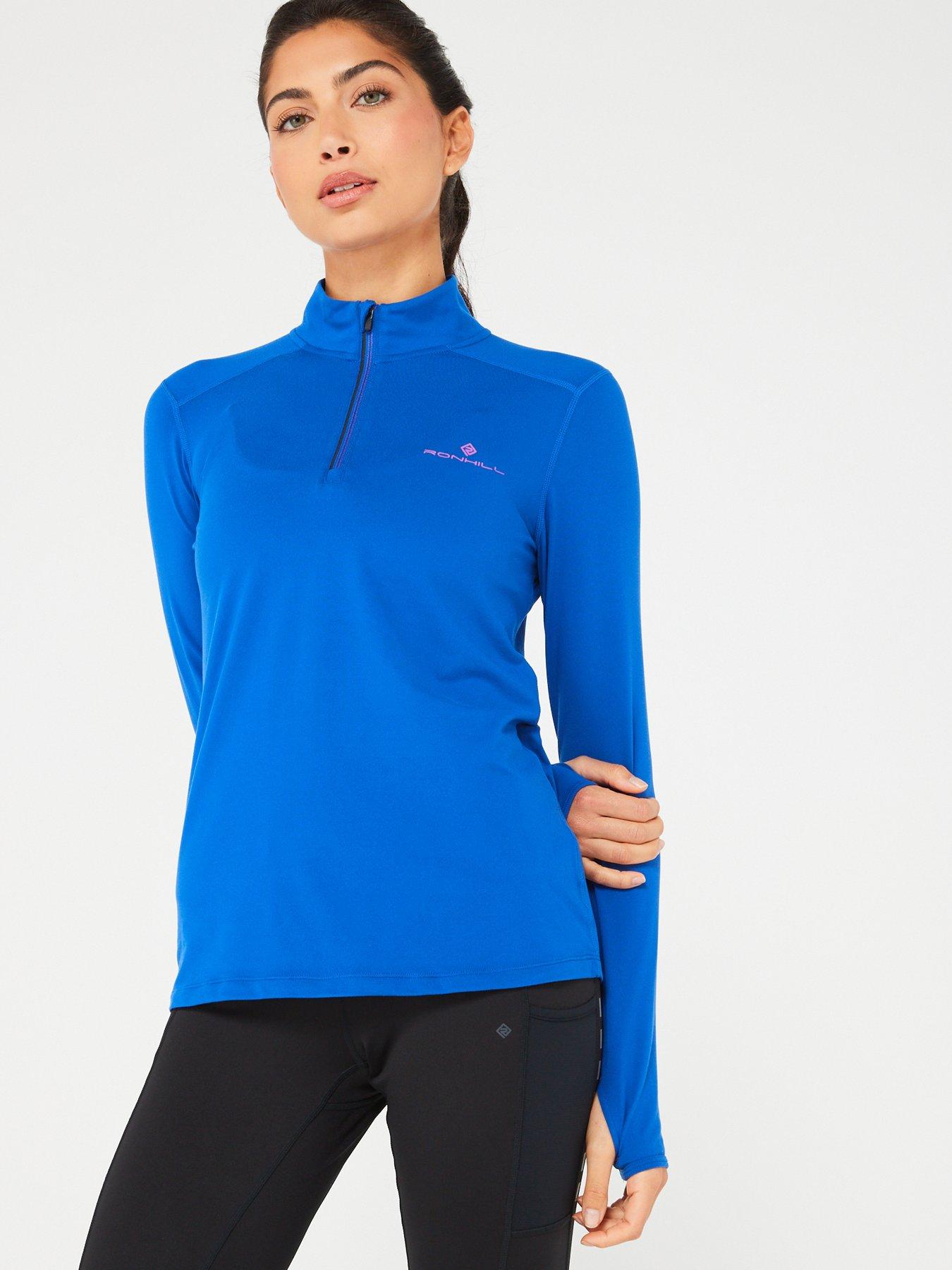 Ronhill Women's Core Thermal 1/2 Zip- Blue | Very.co.uk