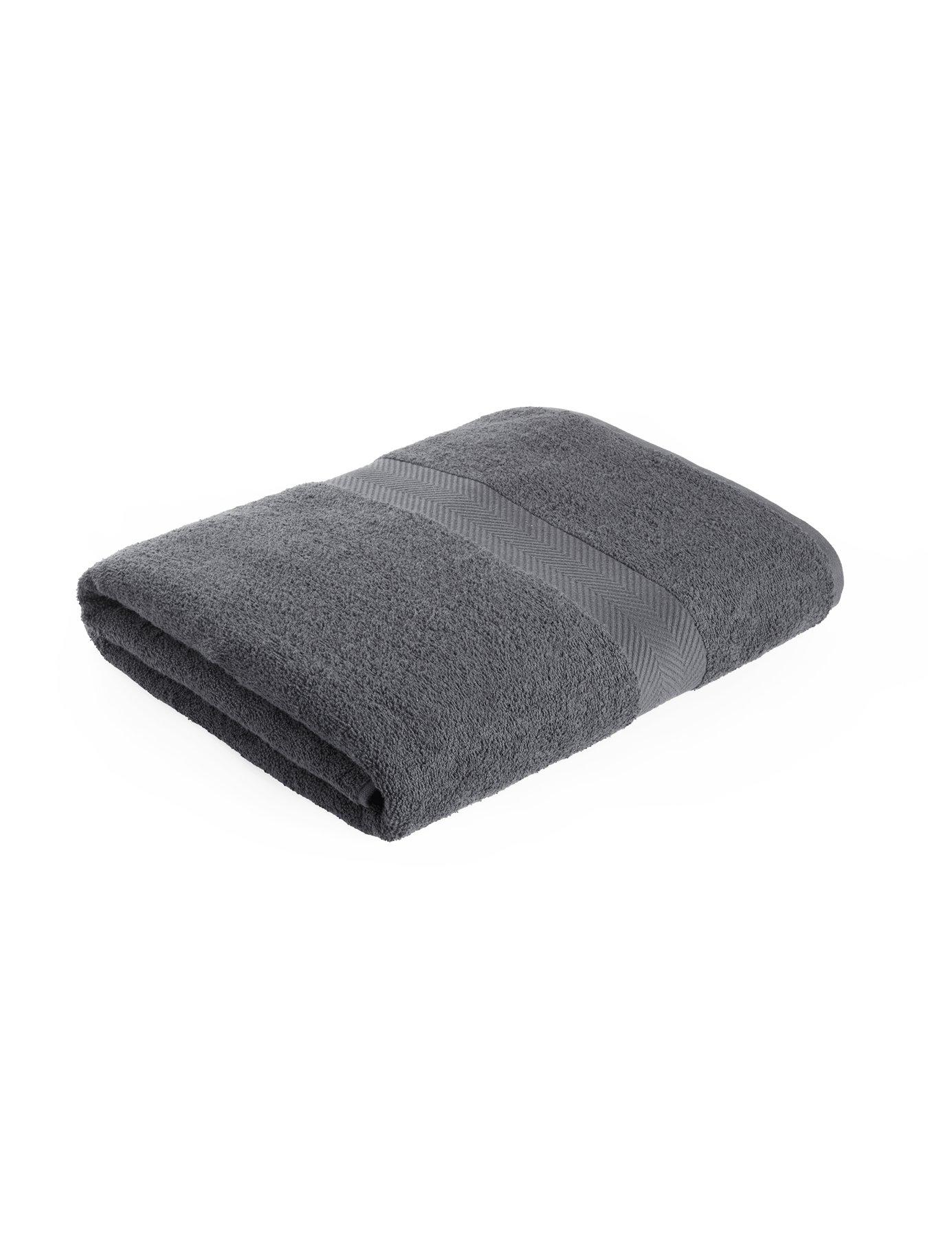 PILE SMALL BATH TOWEL WITH FURTHER OPTION AND LOOP 60*120cm Light grey