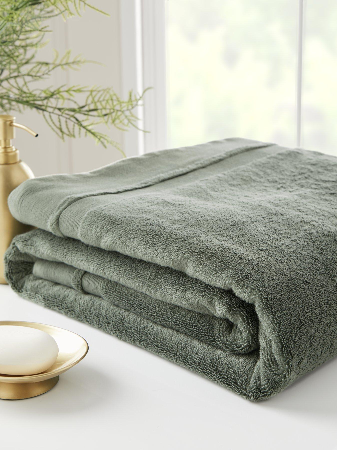 Dark sage best sale green bath towels