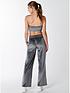  image of boux-avenue-slinky-velour-slouch-pant-silver
