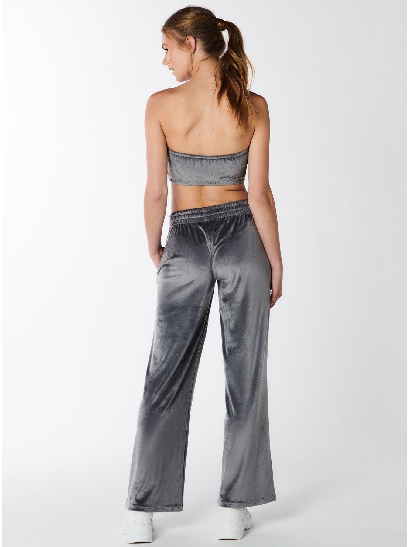 Silver 2024 velvet pants