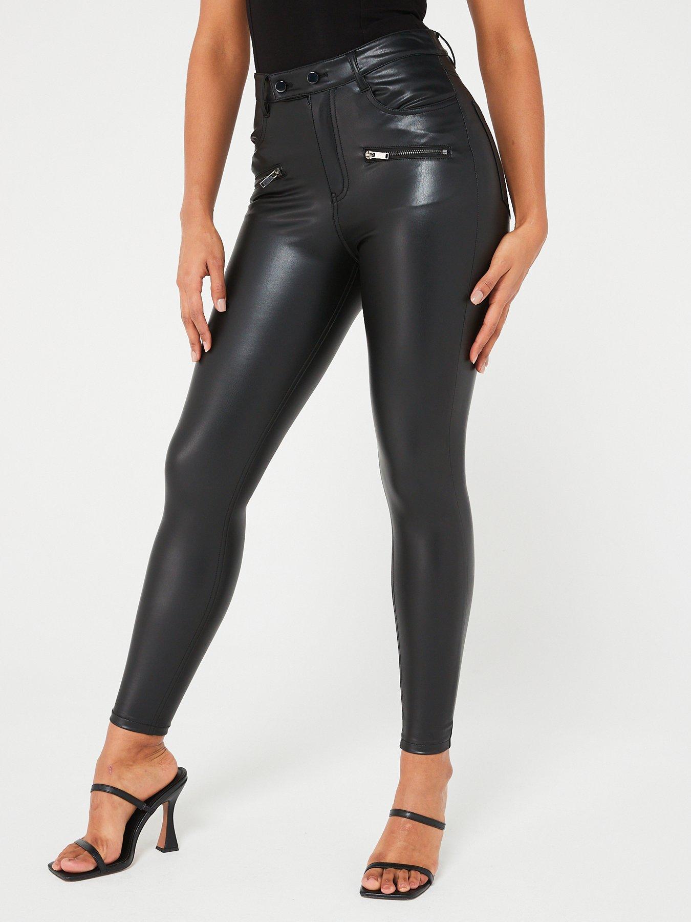 Faux leather 2024 skinny trousers