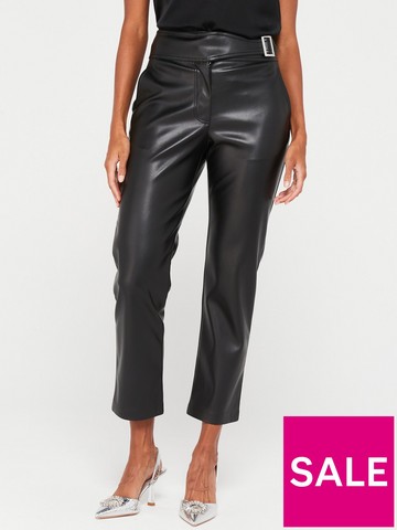 Faux Leather Trousers, V by very, Trousers & leggings