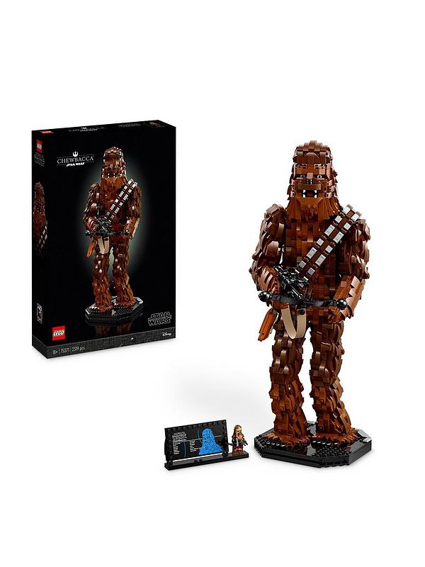 Image 1 of 6 of LEGO Star Wars Chewbacca Figure Set for Adults 75371