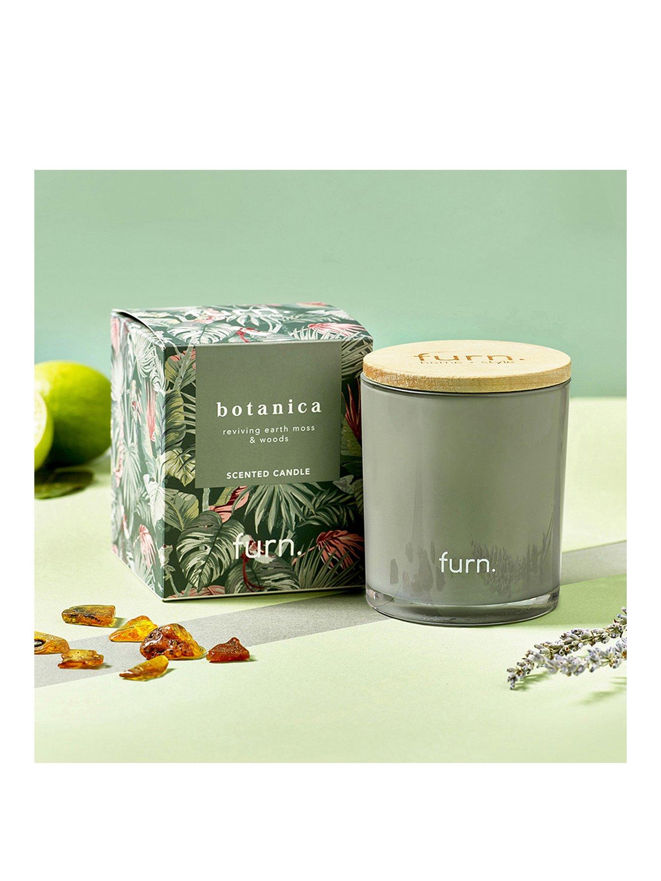 Product photograph of Furn Furn Botanica Peppermint Citrus Fragranced Candle from very.co.uk