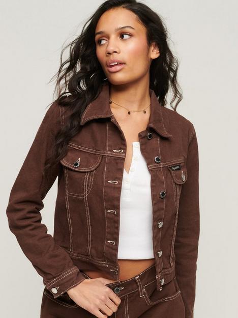 superdry-workwear-cropped-denim-jacket-brown