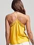  image of superdry-lace-trim-satin-cami-top-yellow